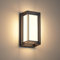 Klighten Apliques de Pared E27 Exterior Interior, Max 60W, IP65 Impermeable Luz de Pared, Moderno Lámpara de Pared para Entrada Terraza Ingresso, PC + Alluminio, Bombilla no Incluida, Negro