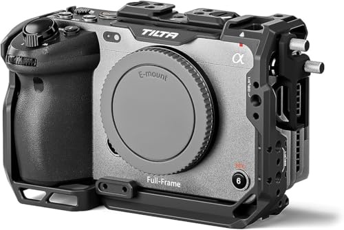 Tilta Full Camera Cage for FX3/FX30 V2 | Top Plate NATO Rail, Cold Shoe, 1/10.2 cm-20 and 3/20.3 cm-16 | Thumb Screw Design | Black