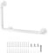 QWORK® poignée de douche, poignée de baignoire, 60 x 40 cm, capacité de charge 150 kg, blanc, surface antidérapante, pour rampe d'escalier, baignoire