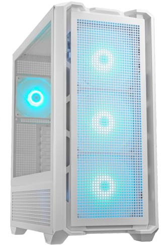 Cougar MX600 RGB Mesh High Airflow Ful Tower Gaming Gehäuse – Weiß Besuche den COUGAR-Store
