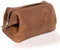 Dhk Devil Hunter Killer Kulturbeutel für Herren, Echtes Leder, Dopp Kit, Rasierset, Ideal für Reisen, Hellbraun