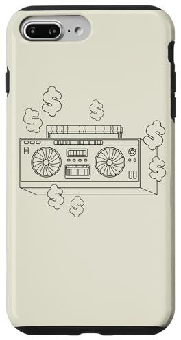 Hülle für iPhone 7 Plus/8 Plus Ghetto Blaster Dollar Boom Box 70er 80er 90er Y2K