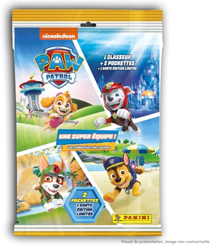 PANINI LA PAT'PATROUILLE Trading Cards 2 - Une Super Equipe ! Starter Pack (1 classeur + 2 Pochettes + 1 Carte édition limitée)