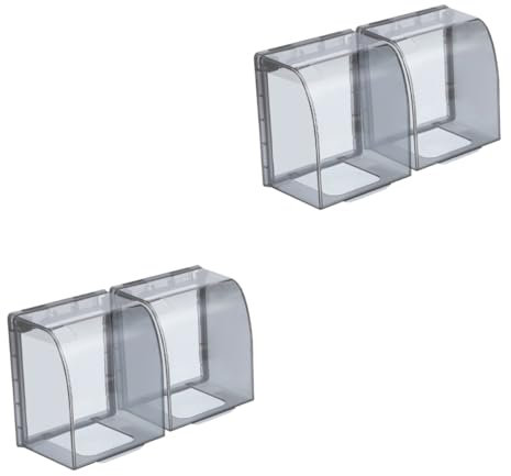 HOMSFOU 4pezzi Coperchio Per Prese Elettriche Di Adesivi Trasparenti Per Bagno Facile Installazione e Rimozione Senza Residui Protezione Per Murature Adatto Case e Uffici