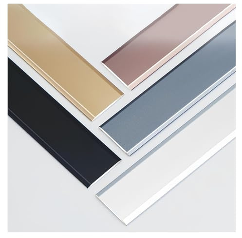 Eloxierte Aluminium Übergangsprofil Übergangsleiste Höhenausgleich, 90/270cm Bodenübergangsstreifen Abdeckleiste, Übergangsstreifen Verbinden Sie Ihre Böden Nahtlos(Rose gold,3.3 * 90cm)