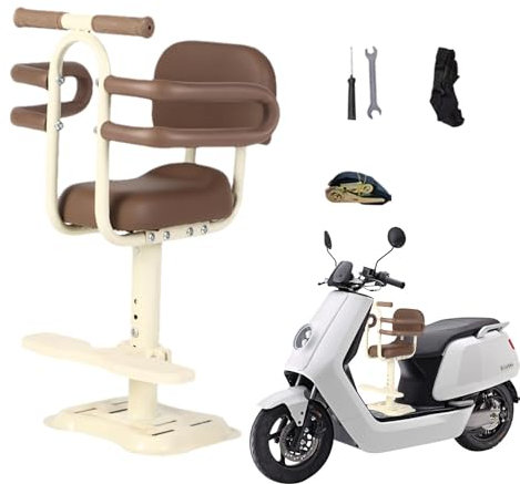 LearnLyrics Kindersitz für Elektroroller, Fahrradsitz für E- , vormontiert | Fahrradträger für Fahrräder, abnehmbarer Fahrradkindersitz, STO De Vé