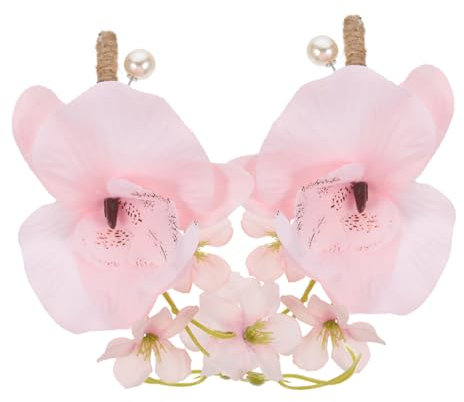 LIFKOME 2stücke Hochzeits-boutonniere Für Braut Und Bräutigam Künstliche Orchideen-corsage Für Hochzeitsfeiern Anlässe Und Festliche Events Fixierbar Mit