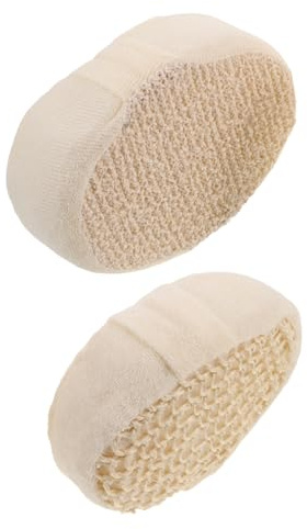 NULYLU 2stücke Natürlicher Handgewebter Sisal-luffa-körperschrubber Weicher Duschschwamm Tiefenreinigungswerkzeug Für Dusche Für Männer Und Frauen