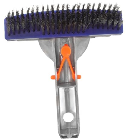 GANAZONO Cepillo de Limpieza para Piscina con Cabezal de Cerdas Densas para Tipo de Eliminación de Suciedad y Residuos Diseño Especial para Compatible con Varillas de Extensión No