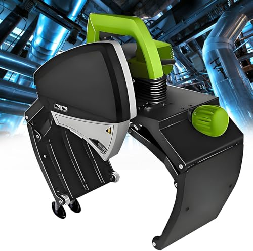 TYH Tagliatubi Elettrico, Regolazione a 5 velocità, Tagliatubi Automatico Industriale da 15-220 Mm/75-400 Mm, Guida di Precisione per Il Taglio di Tubi in Rame per Impieghi Gravosi