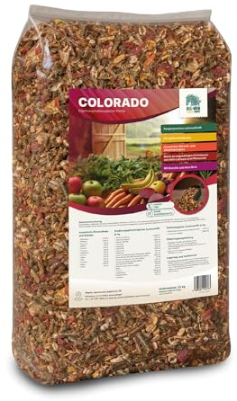 ALL-WIN Horse Colorado Müsli 15 kg | Haferfreies Pferdefutter | mit Apfel, Banane & Kräutern | Hohe Schmackhaftigkeit – Ergänzungsfuttermittel für Vitalität & Glanz