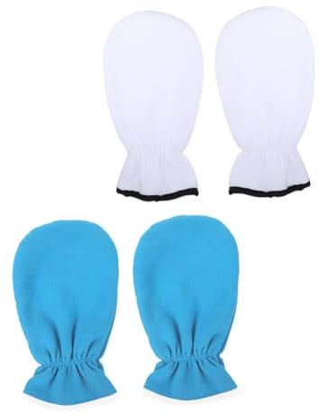 OUNONA 2 Pares de Guantes de Cera Lavables para Exfoliación y Hidratación, Retención Térmica para Terapia Spa en Casa y Profesional