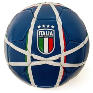 ITALIA FIGC Pallone da Calcio Ufficiale – Misura 2 – Blu e Bianco - Palla Piccola per Divertimento e Allenamento – Licenza Originale