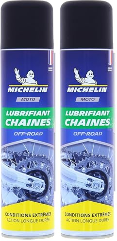 Michelin 008806 Moto Lubrifiant Chaîne Off-Road, 400 ml (Lot de 2)