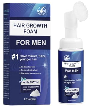 Espuma Densificante Para Cabello Hombre, Estimula El Crecimiento Del Cabello Y Aumenta La Densidad Capilar, Para Un Hair Visiblemente Más Lleno, Nutre El Cuero Cabelludo Y Las Raíces Del Hair