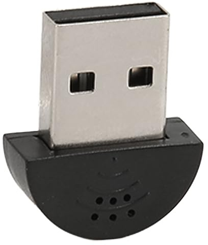 TICFOX Mini micrófono USB Profesional Plug and Play Reducción de Ruido 360 Grados omnidireccional Mini micrófono USB 2.0 portátil para Chat por Internet Grabación Juegos en línea M