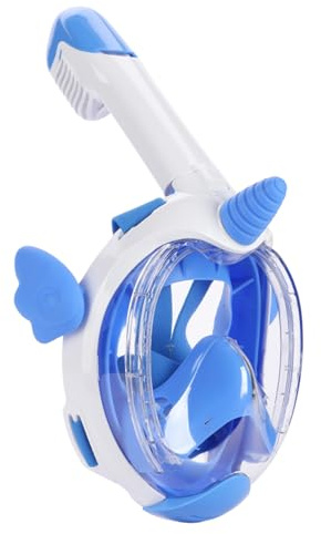 Vitare Schnorchelmaske für Kinder, 180° Panorama Tauchmaske, wasserdichte und Auslaufsichere Taucherbrille mit Schnorchel, Vollgesichts Schwimmmaske - Einhorn XS