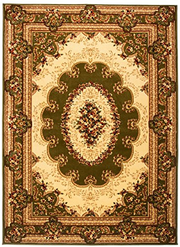 Carpeto Teppich Orientteppich Grün 250 x 300 cm Ornamente Konturenschnitt Muster Iskander Kollektion