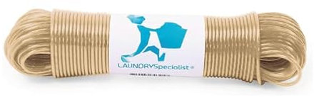 Wäscheleine 50 Meter mit Stahlkern - Made IN Holland - witterungsbeständig und extra lang - rutschfeste wäscheleine für Haus und Camping - Extra stark LaundrySpecialist