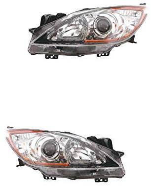 Halogen Scheinwerfer Set links & rechts Hauptscheinwerfer Frontscheinwerfer H11/HB3 für Model 3 BL