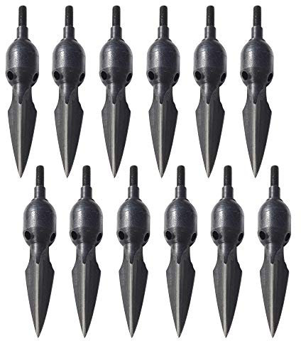 AMEYXGS 6pcs Bogenschießen Jagdspitzen 100/120/150/200 Grain Metall pfeilspitzen Traditionelle Pfeilspitzen für Armbrust Compound und Recurve Bogen Shooting Jagd im Freien (Typ9-240grain)