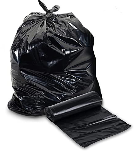 IB KOOT Pack of 20 Extra Heavy Duty 70L Bin Bags Refuse Sacks Bags, Black Plastic Bin Liners, Ultra Strong Leak-Resistant Bin Bag 100% Recycled Material Ideal for DIY Garden, Household, Home & Kitchen