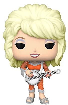 Funko POP! Rocks: Dolly Parton - Samlarobjekt vinylfigur - Presentidé - Officiella varor - Leksaker för barn och vuxna - Musikfans - Modellfigur för samlare och display