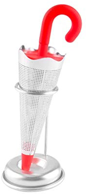 WSLWJH Creative Umbrella Tea Infuser Silicone Stainless Steel Tea Bag Leaf Filter Tea Strainer Teaware Teapot Accessory Kitchen Gadgets