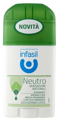 Infasil 158250 Deostick Sensazioni Naturali, Fragranza con Olio Essenziale, 40 ml