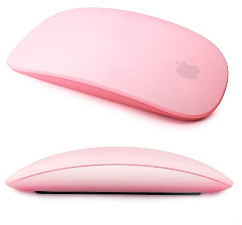 IRAINSUN Funda de silicona para mouse Apple Magic Mouse 1 y 2, a prueba de caídas, a prueba de polvo, cubierta ultrafina (rojo)