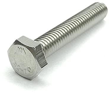 Sechskantschrauben DIN 933 M6x35 Edelstahl V2A A2-70 – 100 Stück, Vollgewinde, rostfreie Sechskantschrauben ISO 4017 | norm-genau®