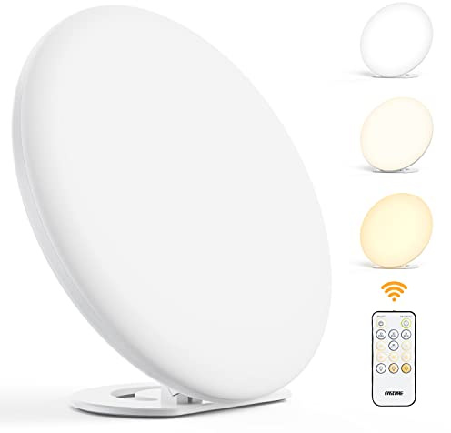 Light Lamp 13,000 Lux UV-Free LED Light with 5 Brightness Levels/3 Color Temperature/4 Timer Remote Control Daylight Lamp with Memory Function for Home Office