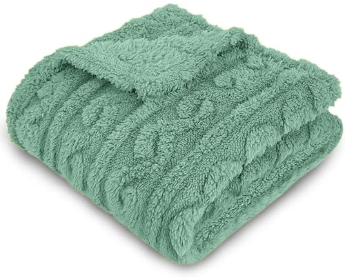 Filten Plysch Extra Mjuk 230 x 270 cm, Dubbel Filt Flanell Oeko-TEX® Certifierad, Filt för Soffa, Pläd för Säng, Överkast - Turkos