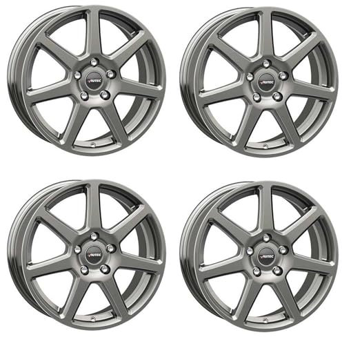 4x AUTEC Felgen Alufelgen TALLIN ECE 6.5x16 ET50 5x108 Titansilber kompatibel mit Ford Kuga Focus Mondeo Transit Connect C-MAX Tourneo Connect S-MA