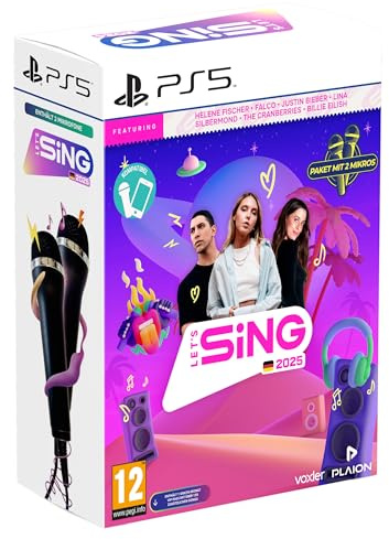 Let's Sing 2025 tysk version (+ 2 mikrofoner) (PlayStation 5) (AT-PEGI)