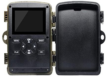 Kits de caméras de surveillance solaires, H982 caméra de chasse en plein air HD 4K Pièges photo vision nocturne sauvage piste de chasse infrarouge caméras chasse Le Caméras DS Forever Power pour la su