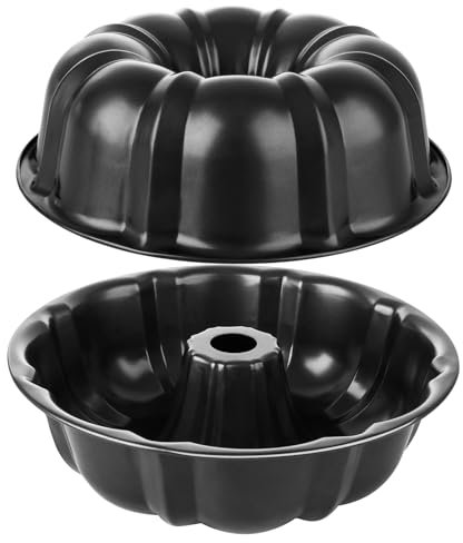 ASelected 2 PCS 24 cm,9.6 in Cake Mould Baking Pan,Ring Cake Tin,Carbon Steel Round Baking Mould,Round Cake Pan Tray,Cake Tin with Non-Stick Coating,Baking Dish Moulding Tin for Cake