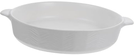 BESTOYARD Teglia Rotonda Con Manici Bakeware Versatile Per Torte Lasagne e Verdure Sicura Per Forno e Design Per Uso e Festivo