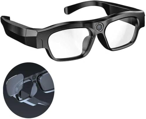 Videocamera HD 1080P Smart Glasses Occhiali da sole, Videoregistratore portatile per sport Spy Camera Occhiali Wireless Mini Telecamera di Sicurezza Domestica Interni