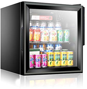 IUBGFTO Wine Cellar Refrigerator,Double-layer Hollow Tempered Glass Door,Constant Temperature Air Cooling,Beverage/Medicine/Tea Cooler