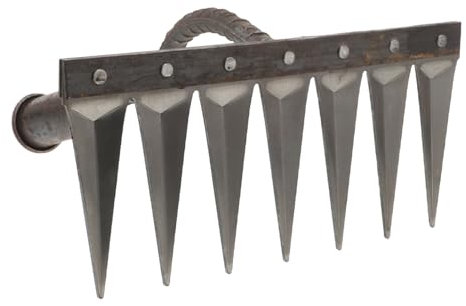 Milisten Râteau à Main Acier Robuste Dents Opaques pour Jardinage Désherbage Transplantation Et Ameublissement du Sol Outil Polyvalent pour Entretien Paysager Et Potager