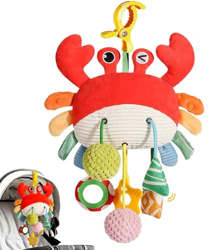 Goorder Juguetes para Cochecitos 3 6 9 12 Meses, Juguetes de para Sillita del Coche La Cuna Bebés y Niños 0-12 Meses, Juguetes Sensoriales para Bebés 6 Meses, Regalo Bebe Recien Nacido Niños y Niñas