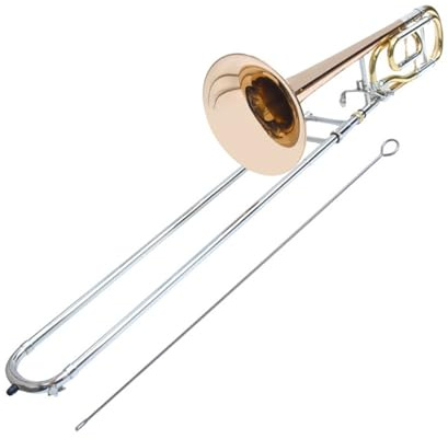 Anfängerposaune Tenor Transponiert B Dur Auf F Tonart Spielt Posaune Weißes Kupfer Zugrohr