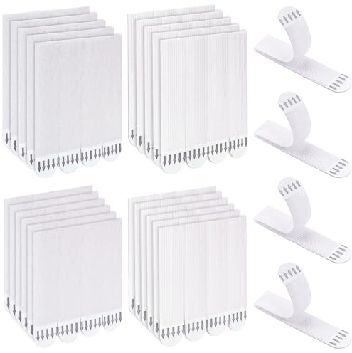 Large Picture Hanging Strips Heavy Duty, 48 Pairs Wall Hanging Strips | 16 x 70 mm / 19 x 92 mm Adhesive Frame Hanging Strips No Nails Damage Free Hanging - Waterproof, Removable
