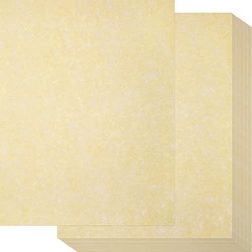 Epakh 150 Pcs Old Age Parchment Paper 8.5 x 11 Inch Standard Letter Vintage Colored Old Parchment Semblance Double Side Printing Paper (Light Beige)