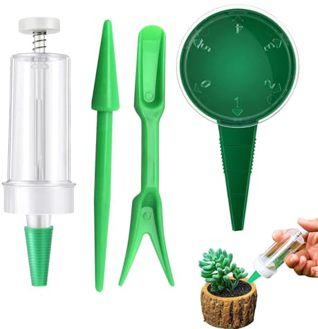 Fioriera Portatile per Semina, Mini Dispenser Manuale per Semina, seminatrice Multifunzionale per Giardino, Fattoria, Patio e, Facile da Usare per piantare in Modo efficiente, 12 x 3 cm