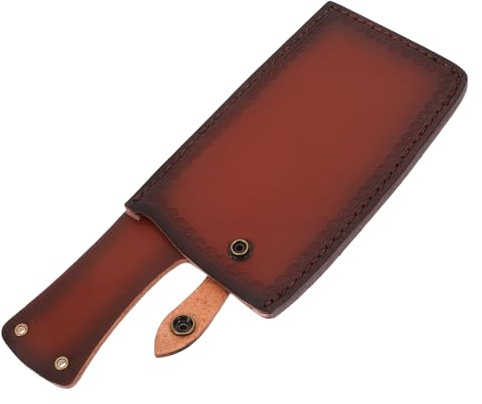 BIUDECO Funda para Cuchillos de Cocina de Cuero Artificial Protector Decorativo y Práctico Diseño Colgante Adecuado para Uso Cómodo y Seguro el Hogar