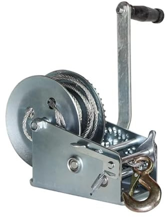 YXZKJZJ Treuil de Levage à câble métallique Treuil de Levage Manuel Domestique Machine de Traction autobloquante avec câble en Acier Contrôle de précision(3000 pounds)