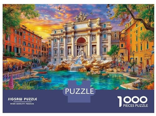 Fontana de Trevi_ Italia Rompecabezas 1000 Piezas Puzzle - Juego Didáctico para Adultos Y Niños, 70x50cm/1000pcs