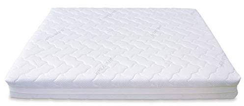 Baldiflex Emporio Fodera per Materasso Matrimoniale in Silver Safe, Coprimaterasso, con Fascia Traspirante, Sfoderabile con Zip, Atossica, Misura 160x190x16 cm